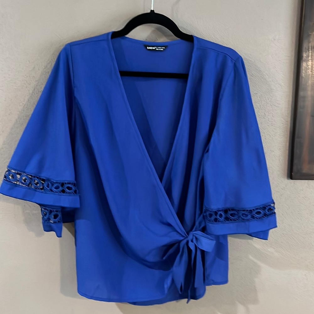 SHEIN wrap front blouse - Picture 2 of 9